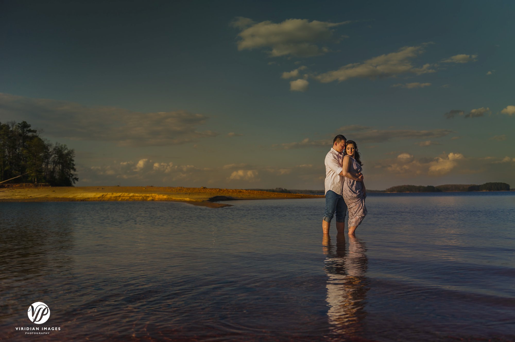 pineisle center lake romantic portrait