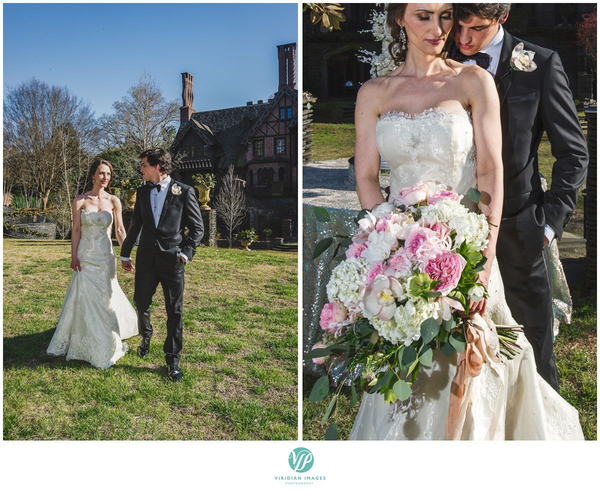 Bisham Manor Wedding Bride and Groom Detail Photo