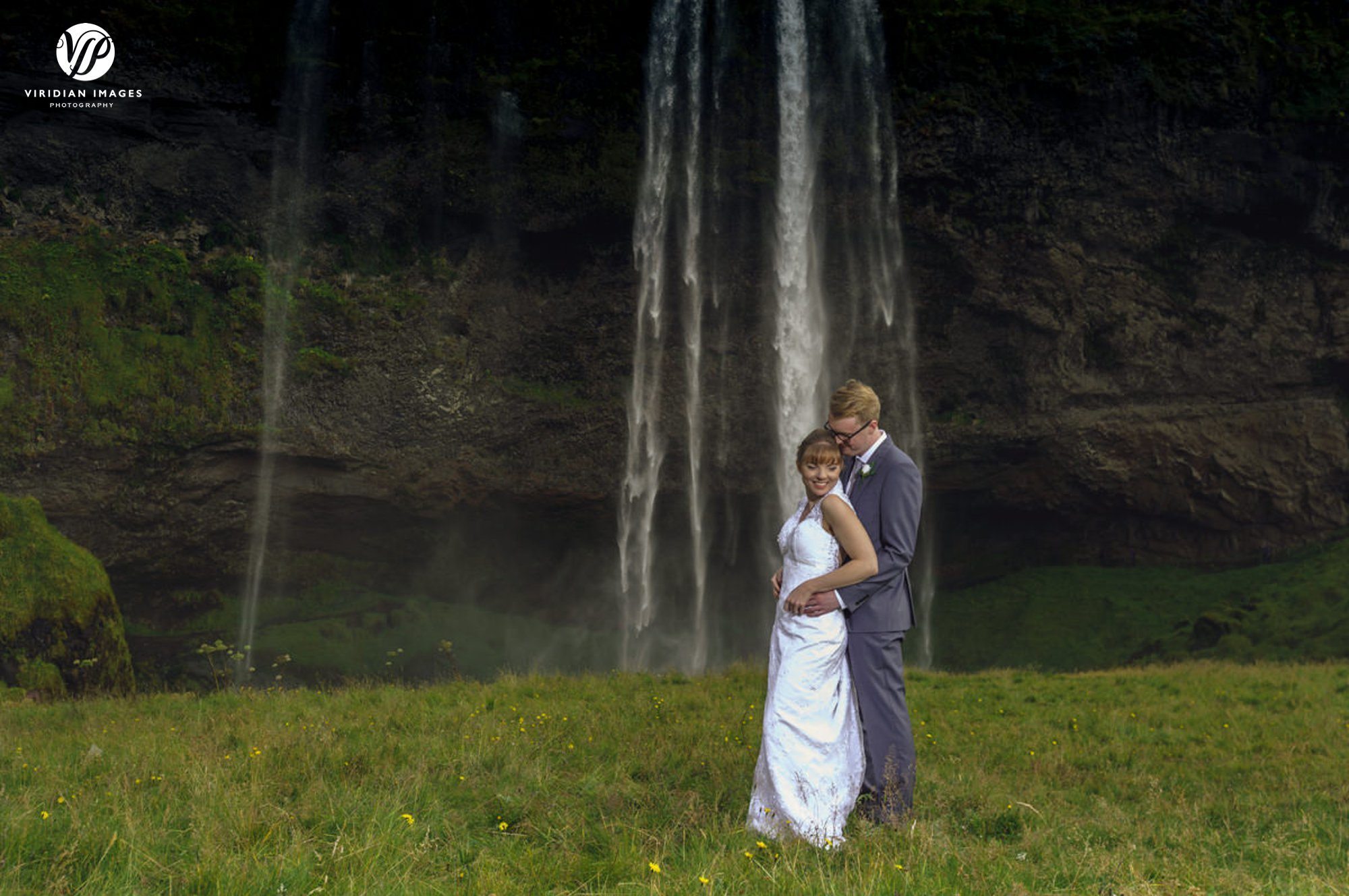 Romantic photograph in front of Seljalandsfoss Iceland