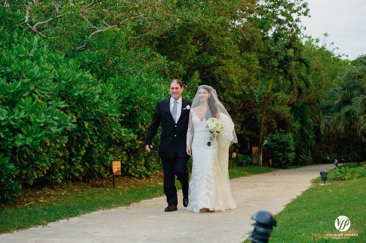 Secrets Capri Riviera Bride father processional