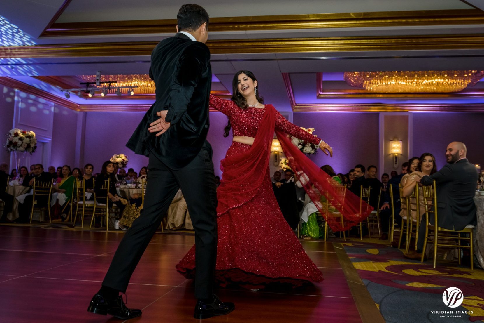 first dance southeast asian sari and tuxedo twirl