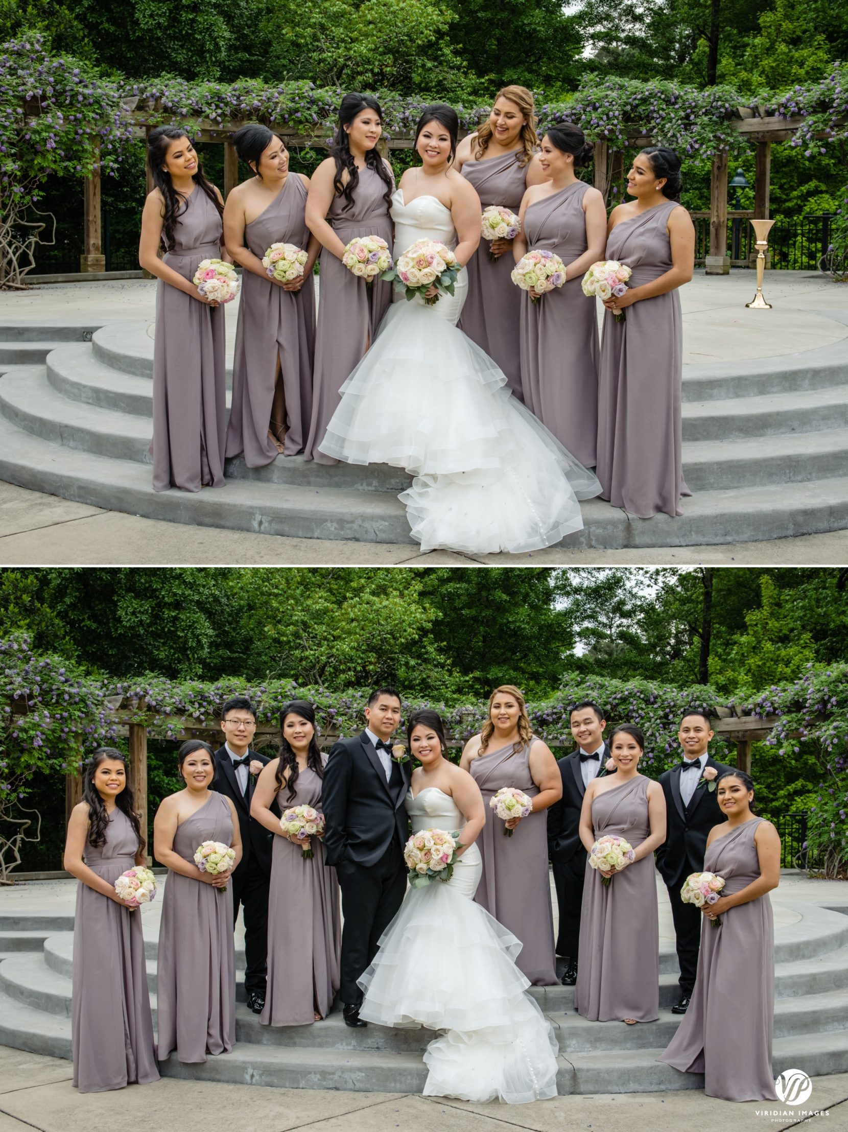 bride and bridesmaids portrait bridal party photo