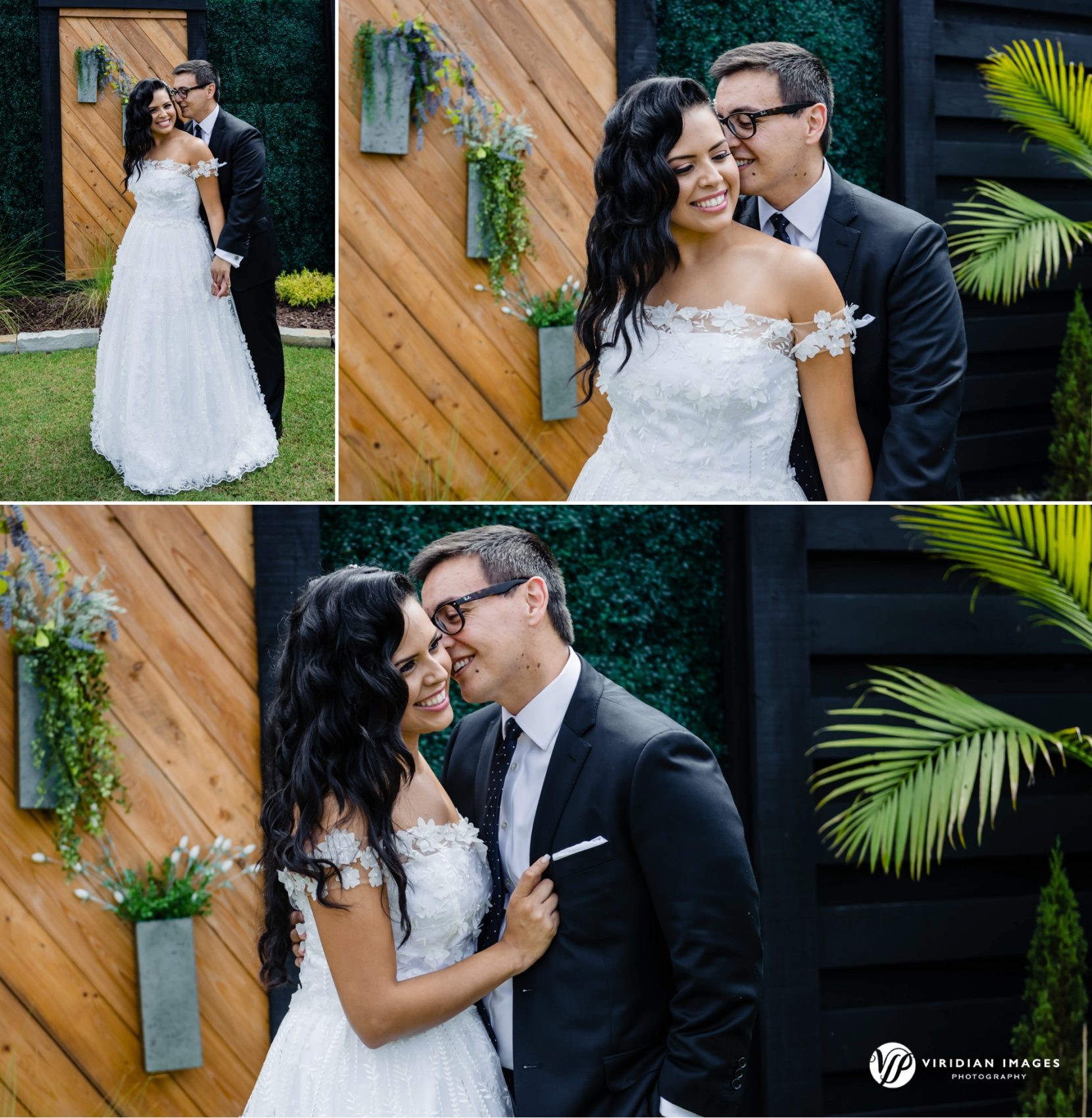 Bride and groom share a quiet moment together surrounded by beauty at Meadows at Mossy Creek wedding