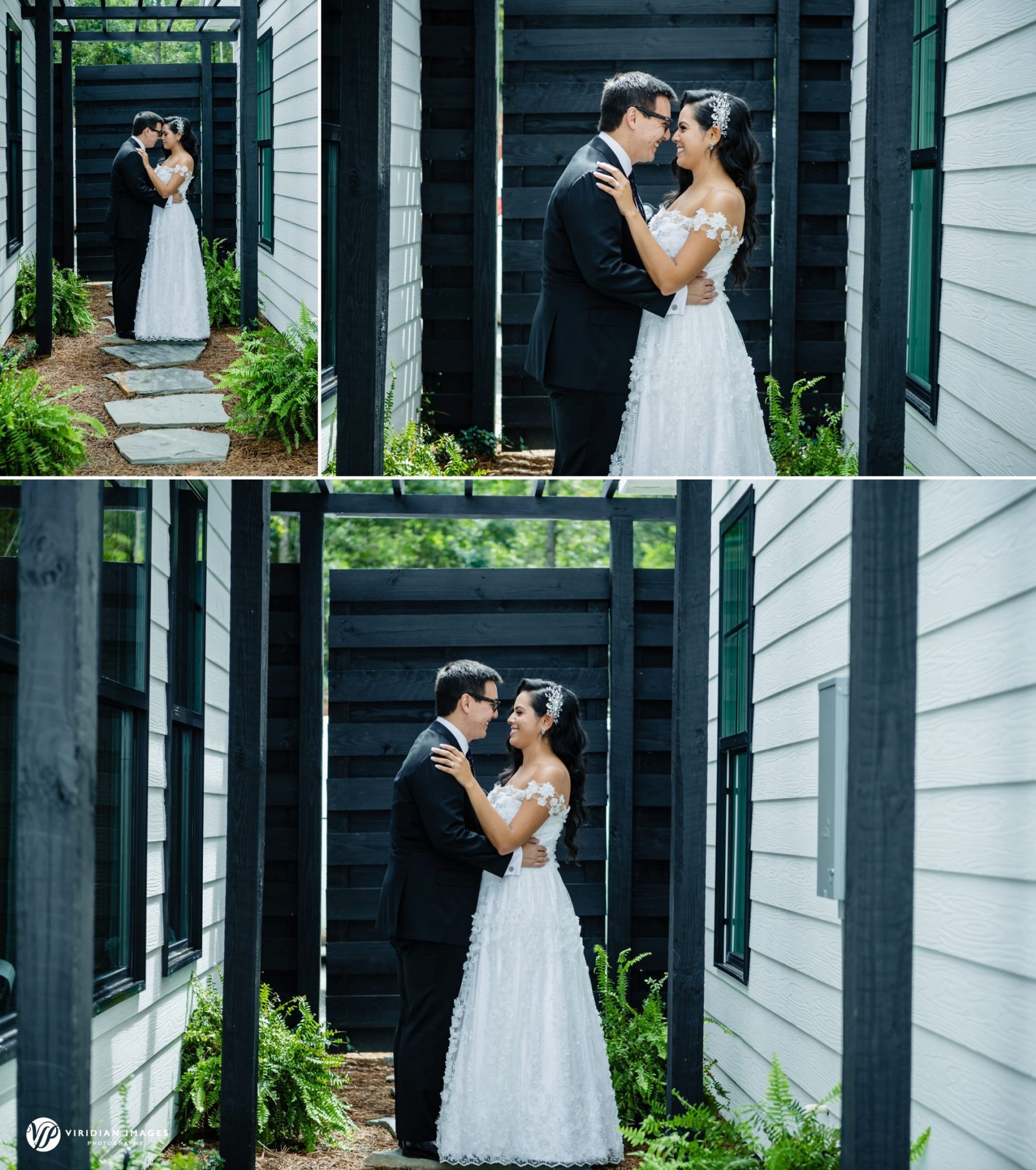 Creative and romantic portraits at Meadows at Mossy Creek wedding