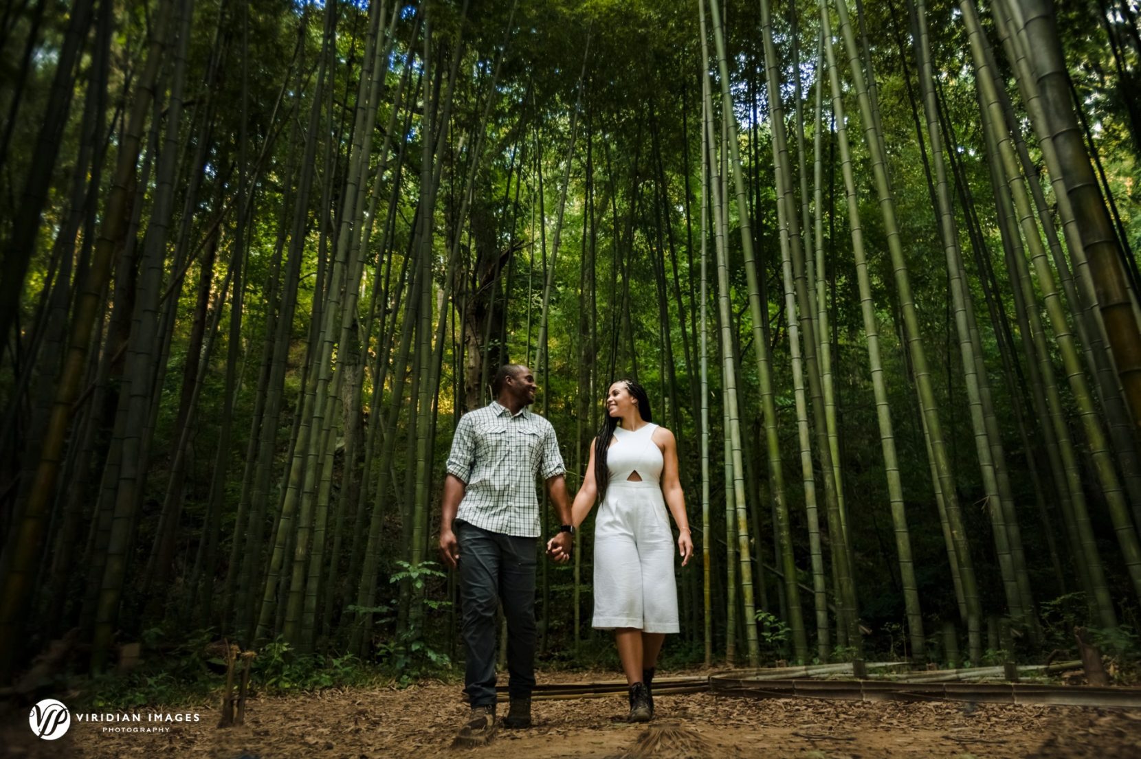 Ashley and that strolling through bamboo clearing at East Palisades Trail in Atlanta