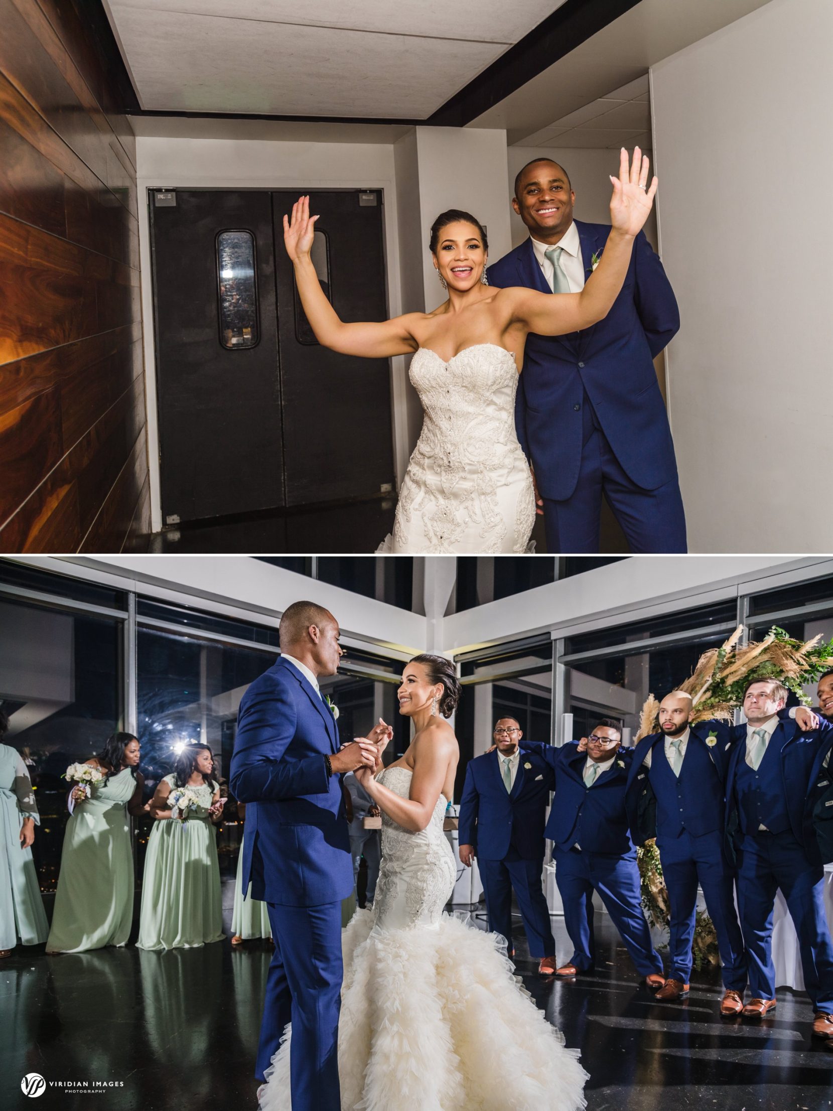 Wedding reception entrance at Ventanas and first dance