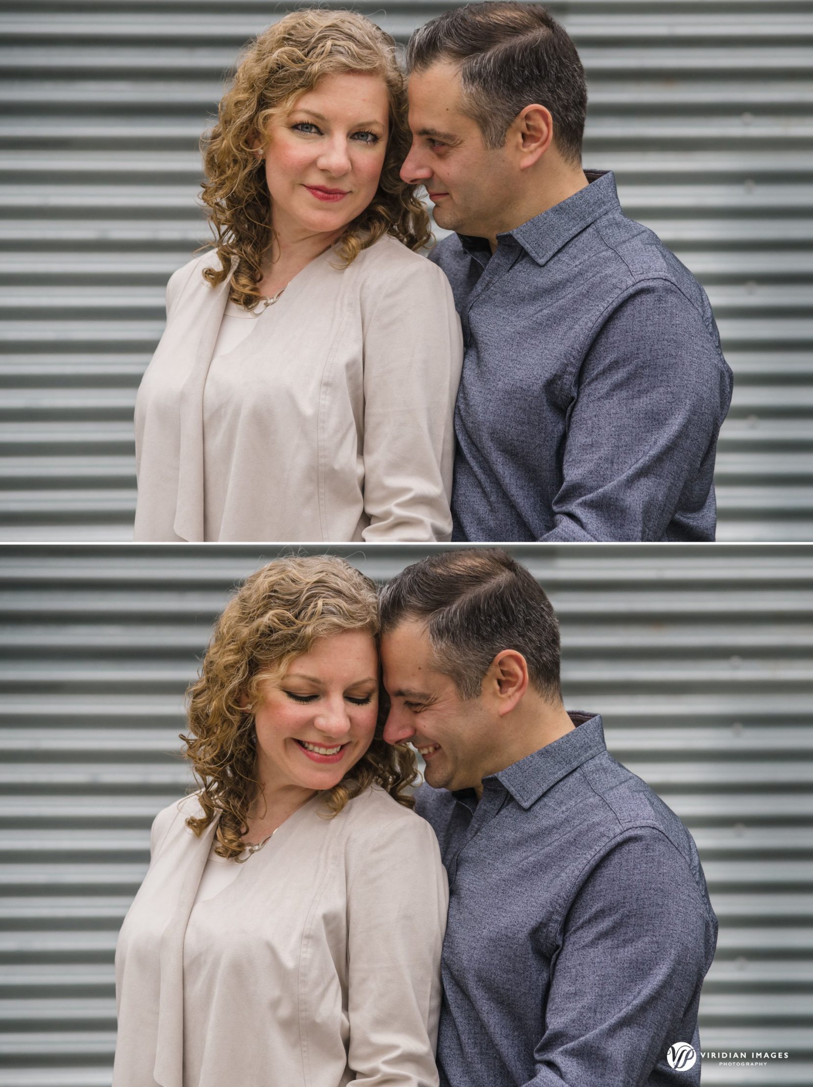 Romantic winter engagement photos at Sweetwater Creek Park near Atlanta