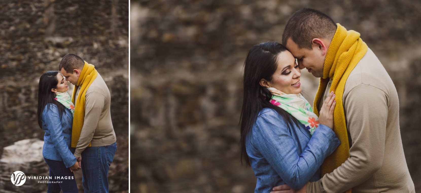 Intimate winter engagement session in Georgia with a relaxed and romantic atmosphere