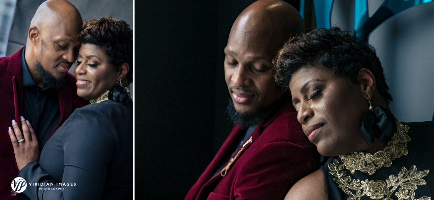 Luxury engagement photographer capturing modern portraits at the W Atlanta Downtown