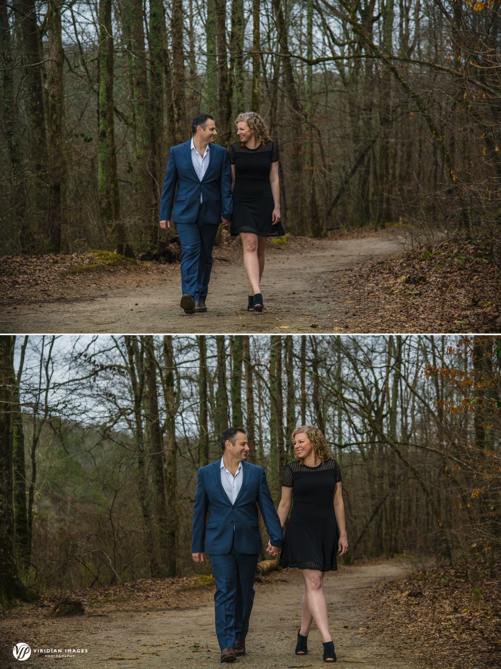 Engagement session near the historic mill ruins at Sweetwater Creek Park