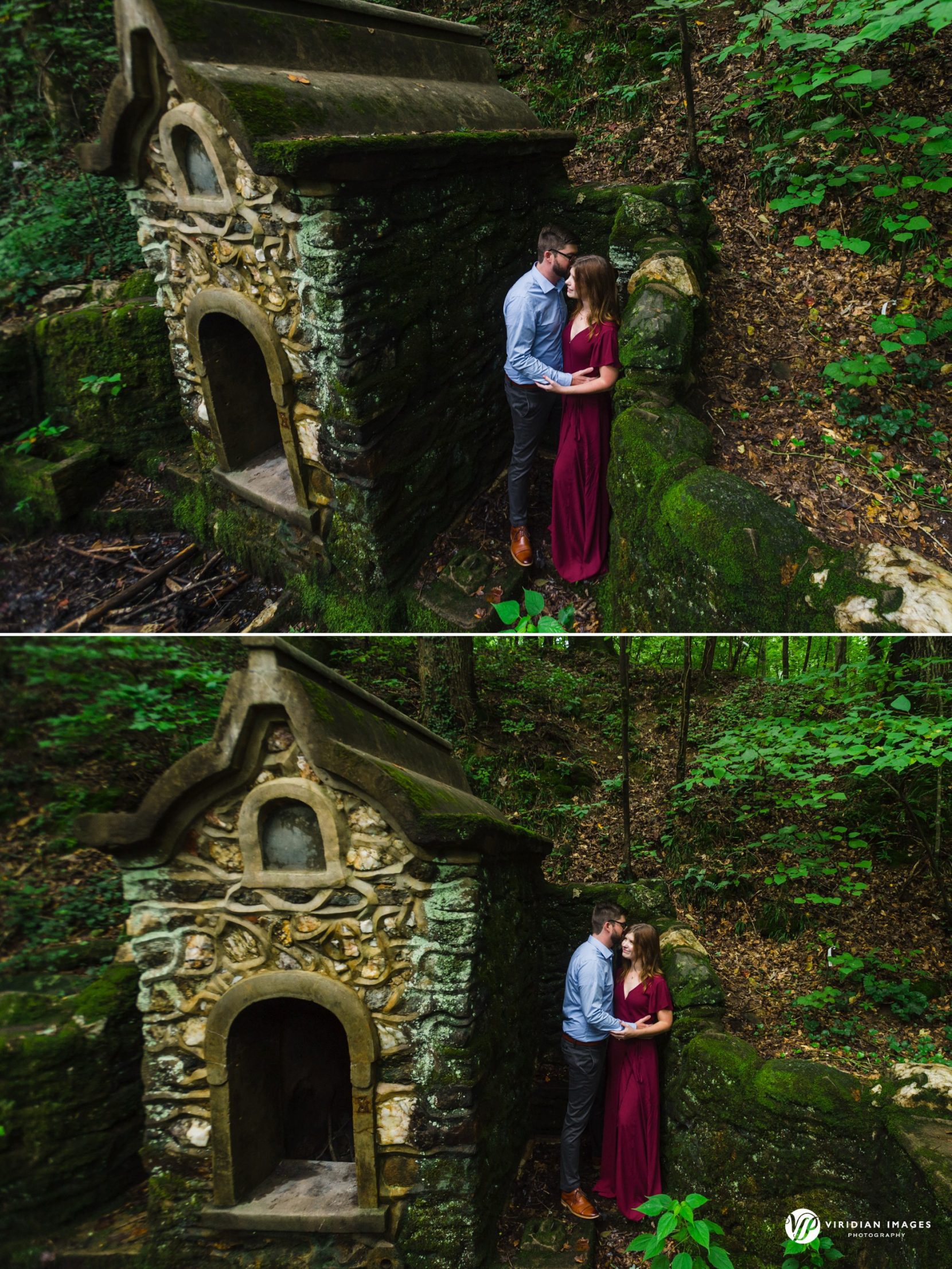 Summer engagement photos at Cascade Springs Natural Preserve in Atlanta Georgia