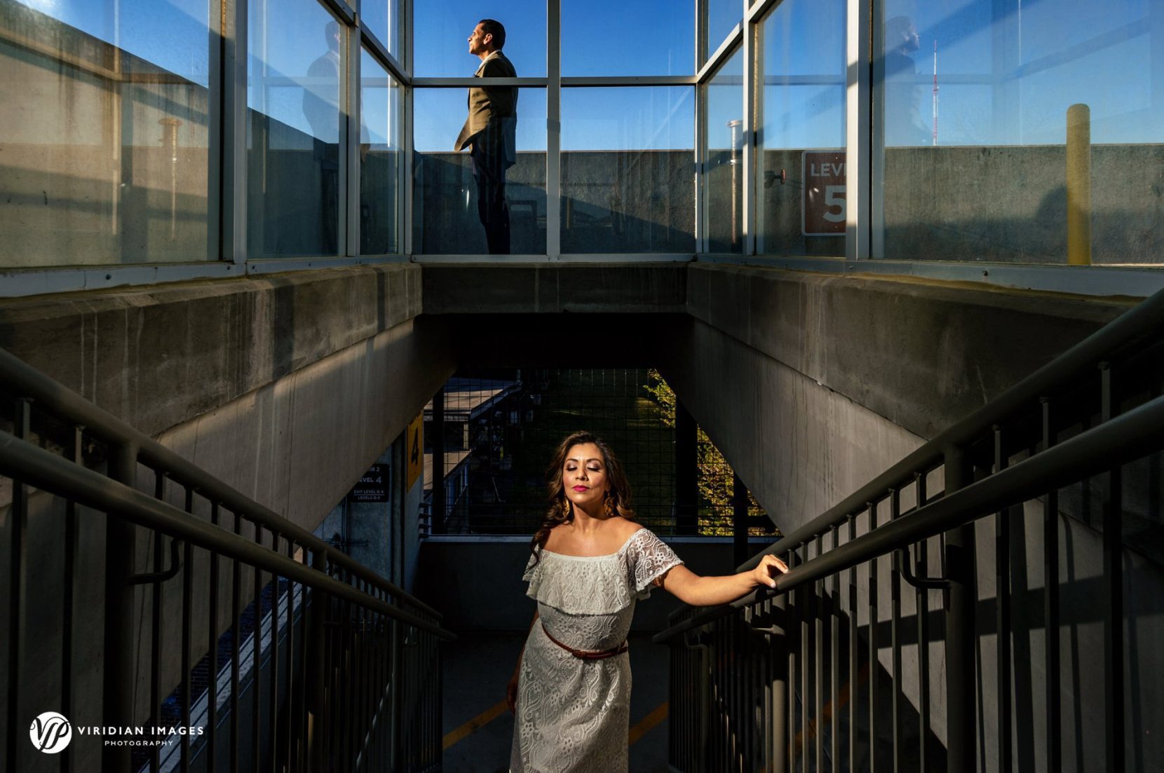 Editorial portrait during engagement session at StudioPlex Atlanta