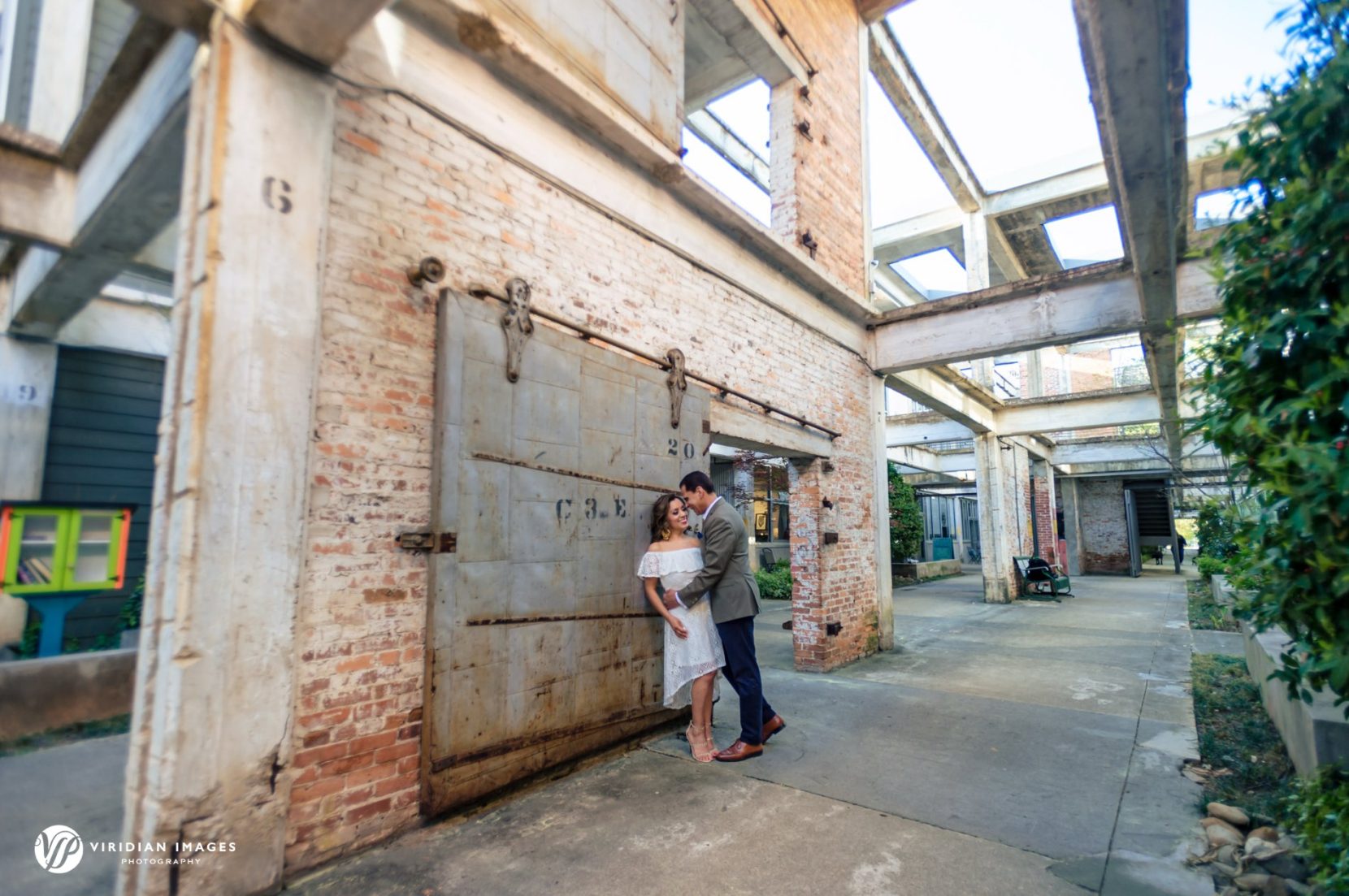 Stylish couple photographed at StudioPlex in Atlanta