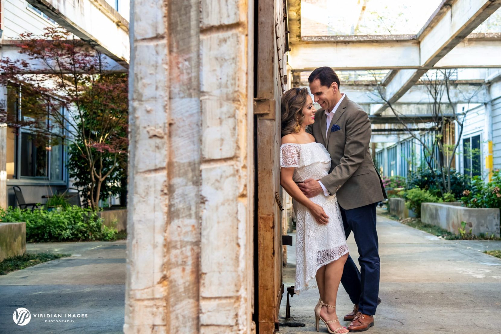 Romantic engagement session near the Atlanta BeltLine