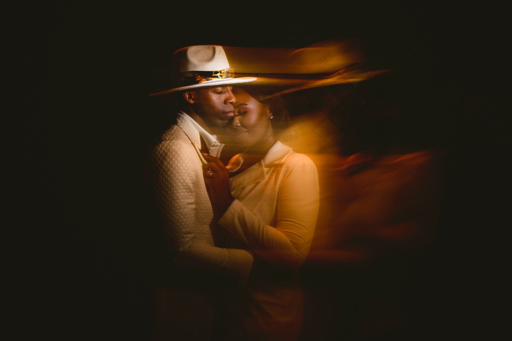 Editorial engagement portrait recognized for its artistic excellence